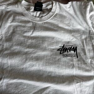 Stussy White Honolulu Tee